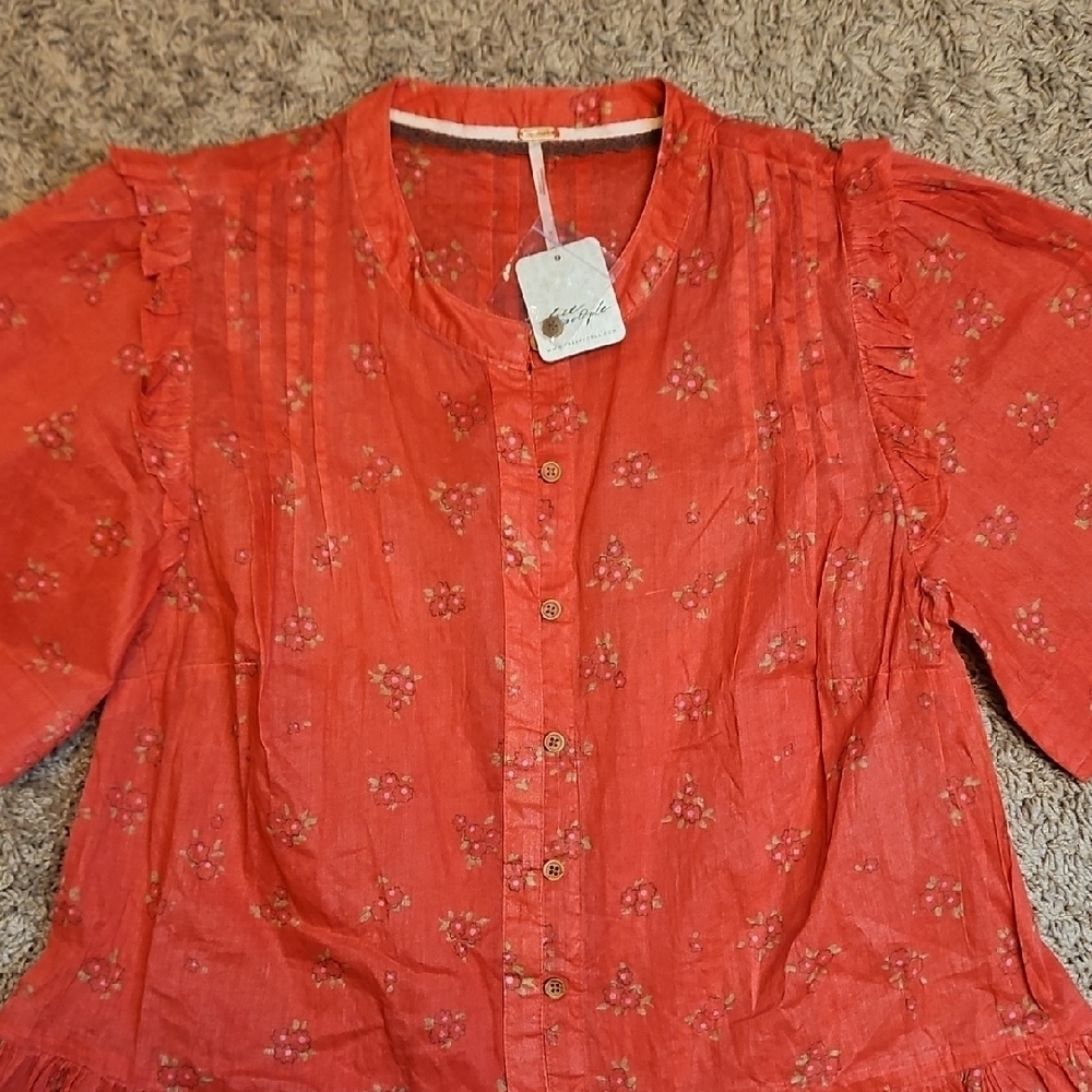 Free People Bella Mae Floral Midi Dress - Picture 4 of 12